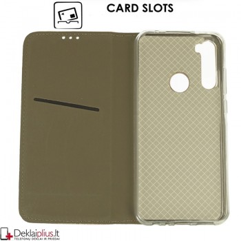 Telone smart magnet atverčiamas dėklas - raudonas (REDMI NOTE 8T)